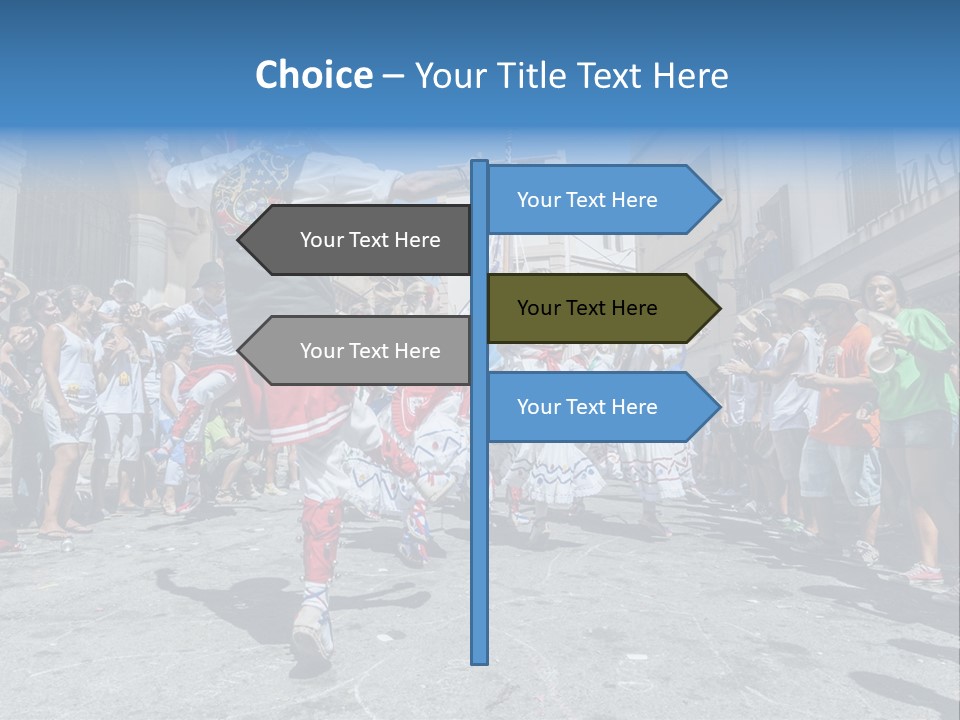 Cercavila Colors Sitges PowerPoint Template