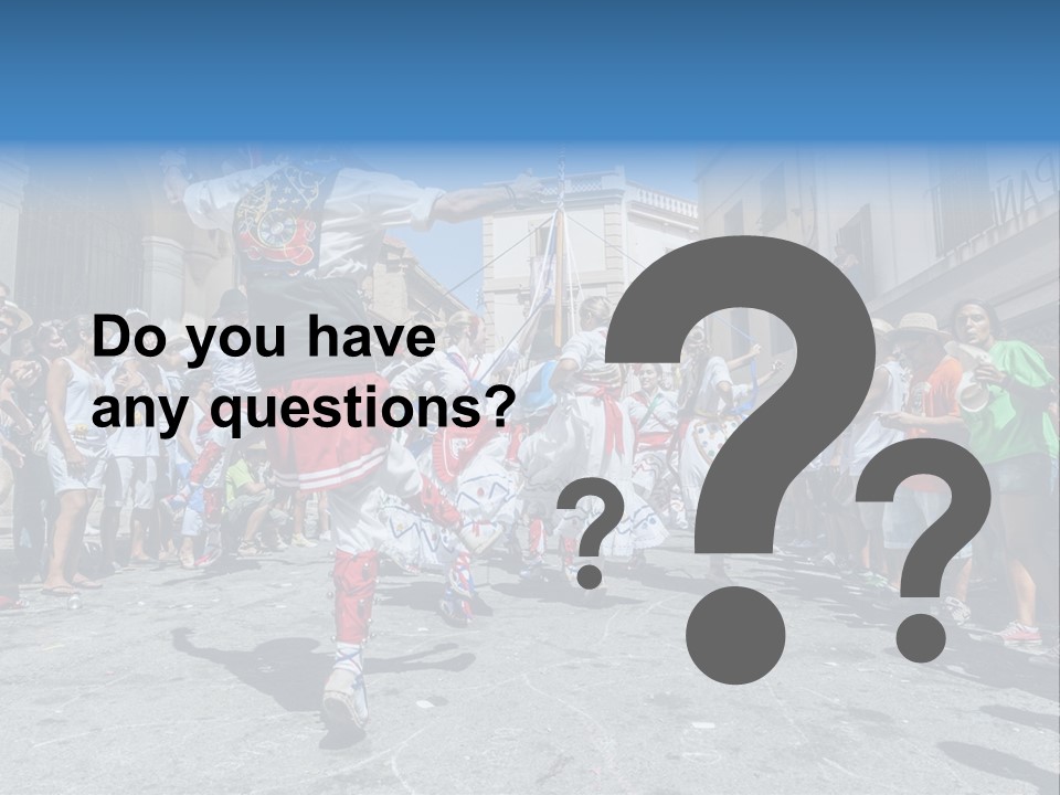 Cercavila Colors Sitges PowerPoint Template