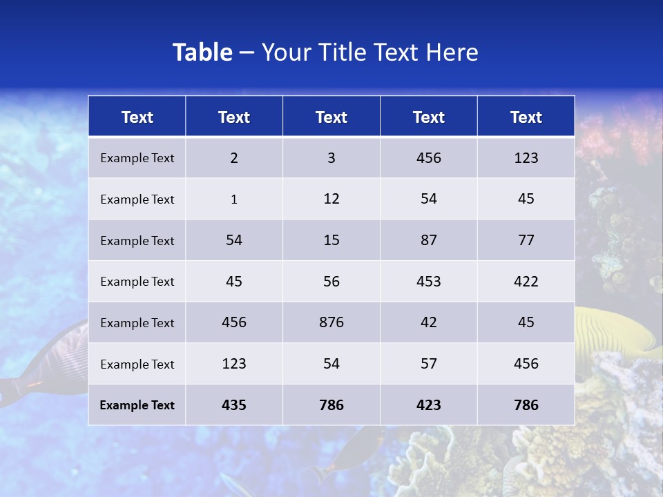 Wild Aquatic Tropic PowerPoint Template