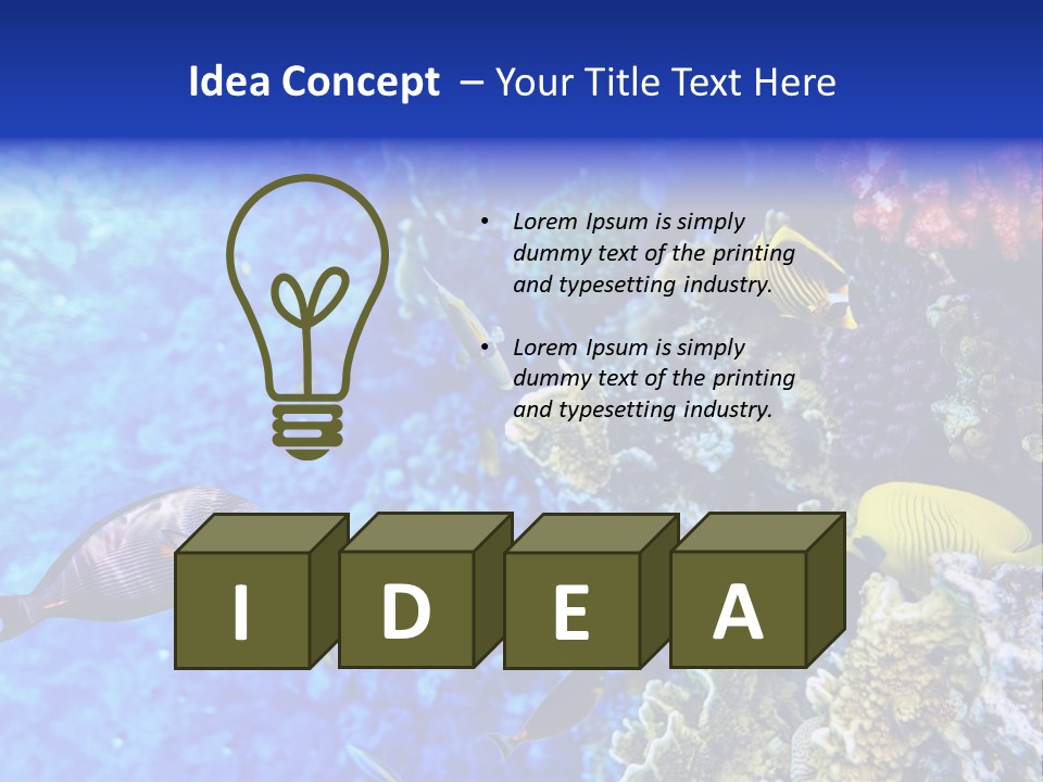 Wild Aquatic Tropic PowerPoint Template