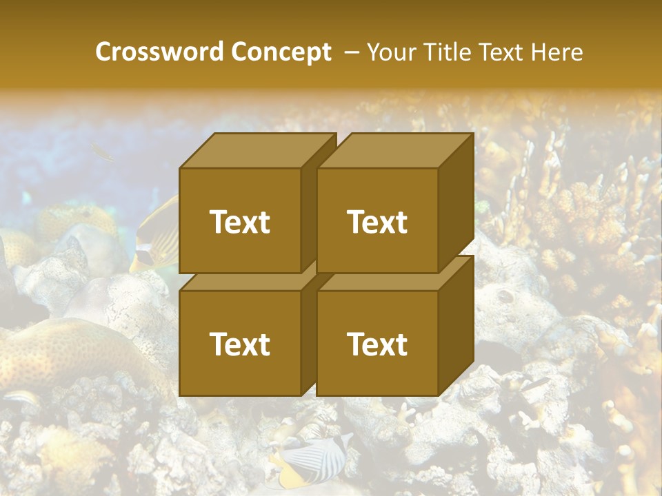 Under Scuba Brownish PowerPoint Template