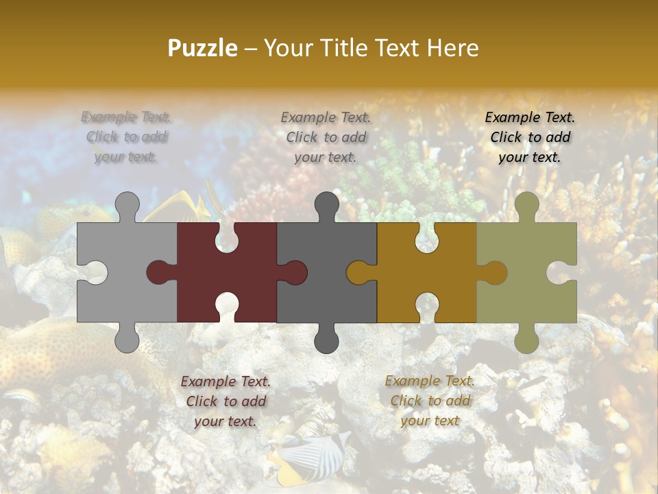 Under Scuba Brownish PowerPoint Template