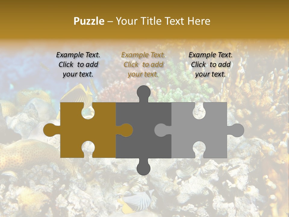 Under Scuba Brownish PowerPoint Template