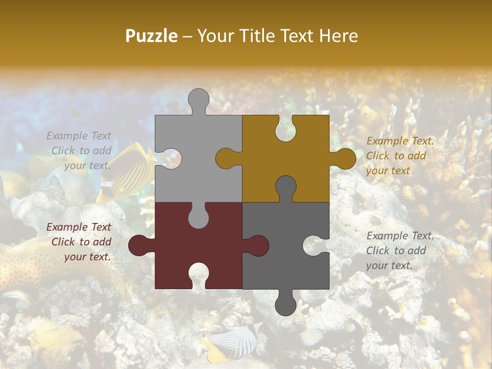 Under Scuba Brownish PowerPoint Template