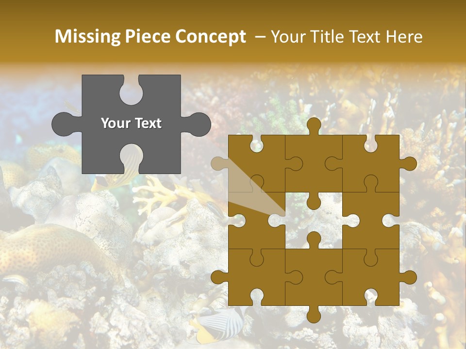 Under Scuba Brownish PowerPoint Template