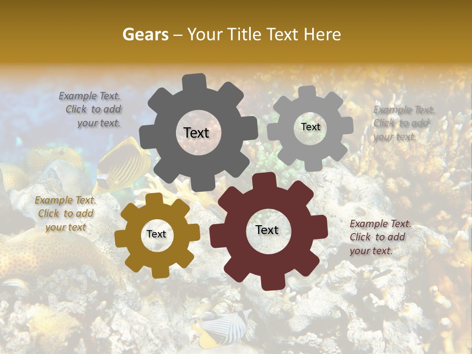 Under Scuba Brownish PowerPoint Template