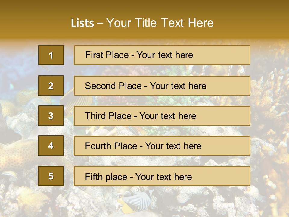 Under Scuba Brownish PowerPoint Template