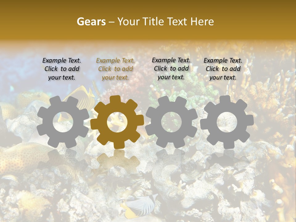 Under Scuba Brownish PowerPoint Template