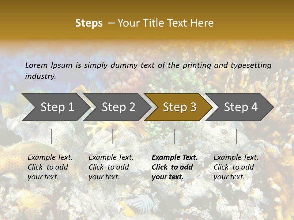 Under Scuba Brownish PowerPoint Template