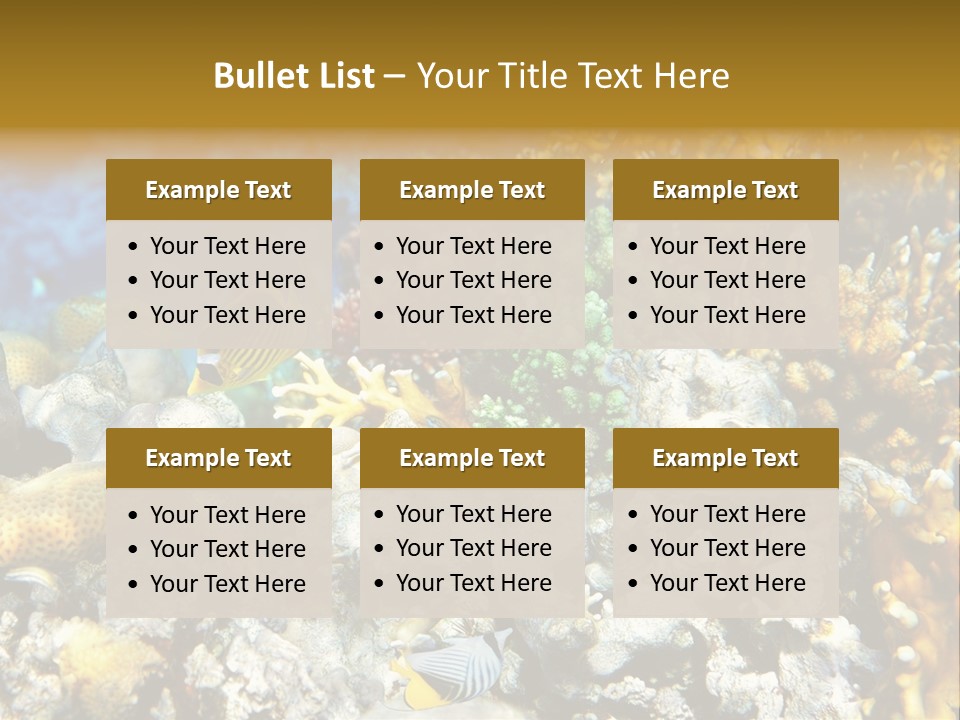 Under Scuba Brownish PowerPoint Template