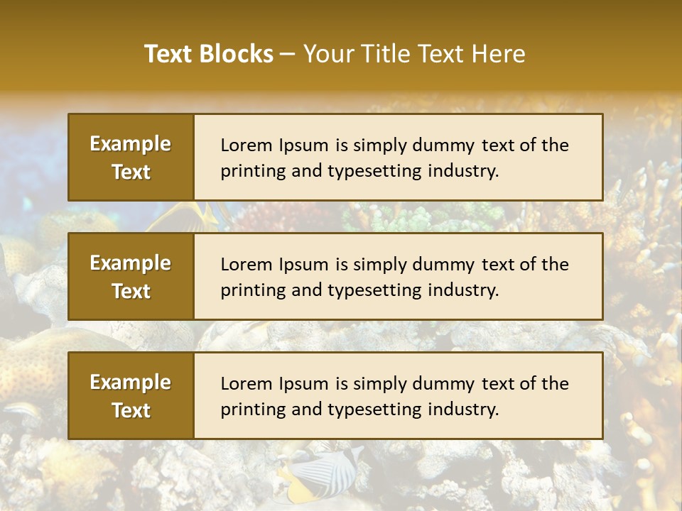 Under Scuba Brownish PowerPoint Template