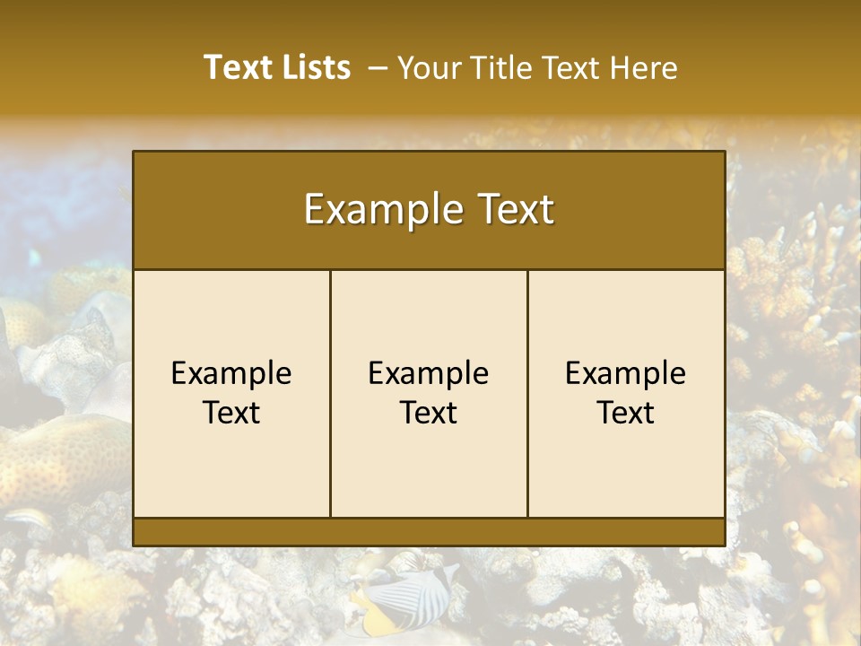 Under Scuba Brownish PowerPoint Template