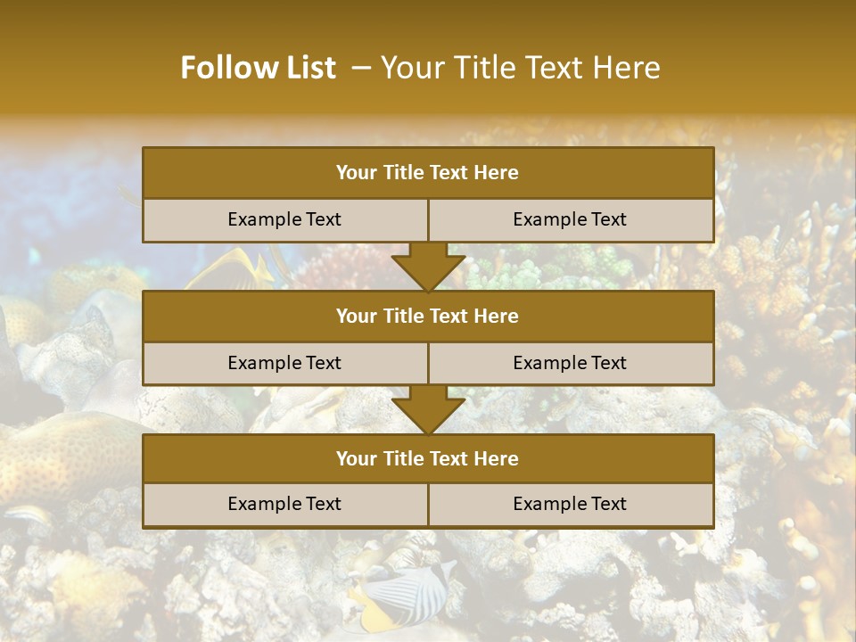 Under Scuba Brownish PowerPoint Template