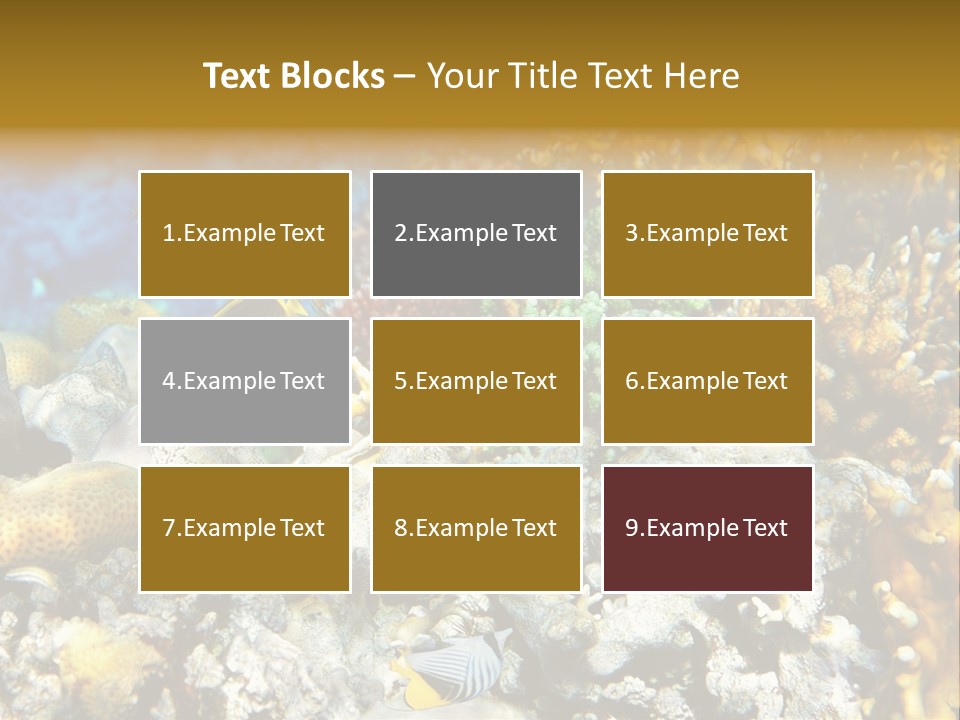 Under Scuba Brownish PowerPoint Template