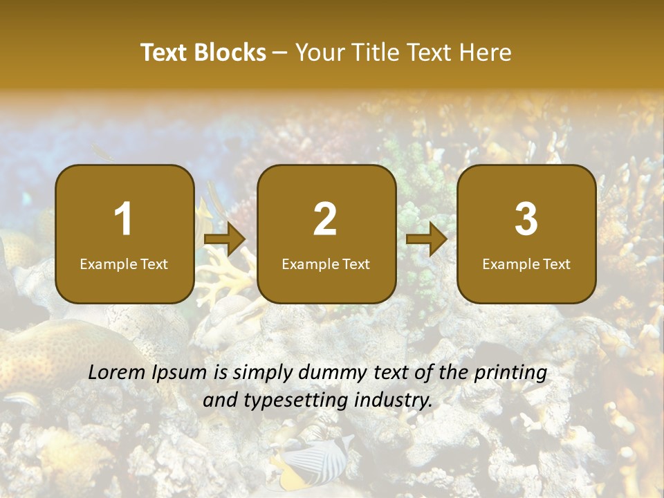 Under Scuba Brownish PowerPoint Template