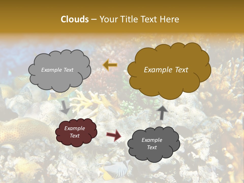 Under Scuba Brownish PowerPoint Template