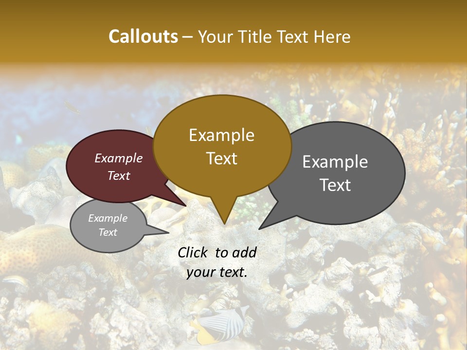 Under Scuba Brownish PowerPoint Template