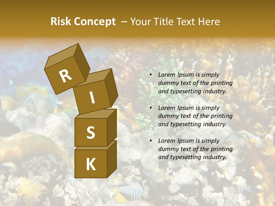 Under Scuba Brownish PowerPoint Template