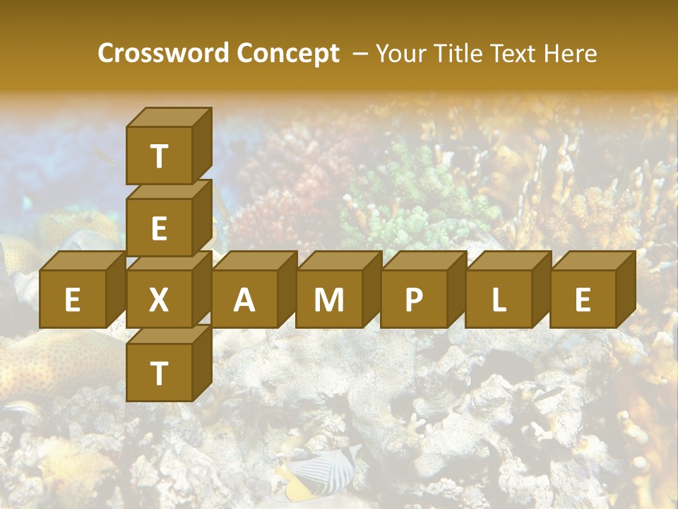 Under Scuba Brownish PowerPoint Template