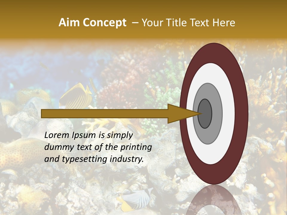 Under Scuba Brownish PowerPoint Template