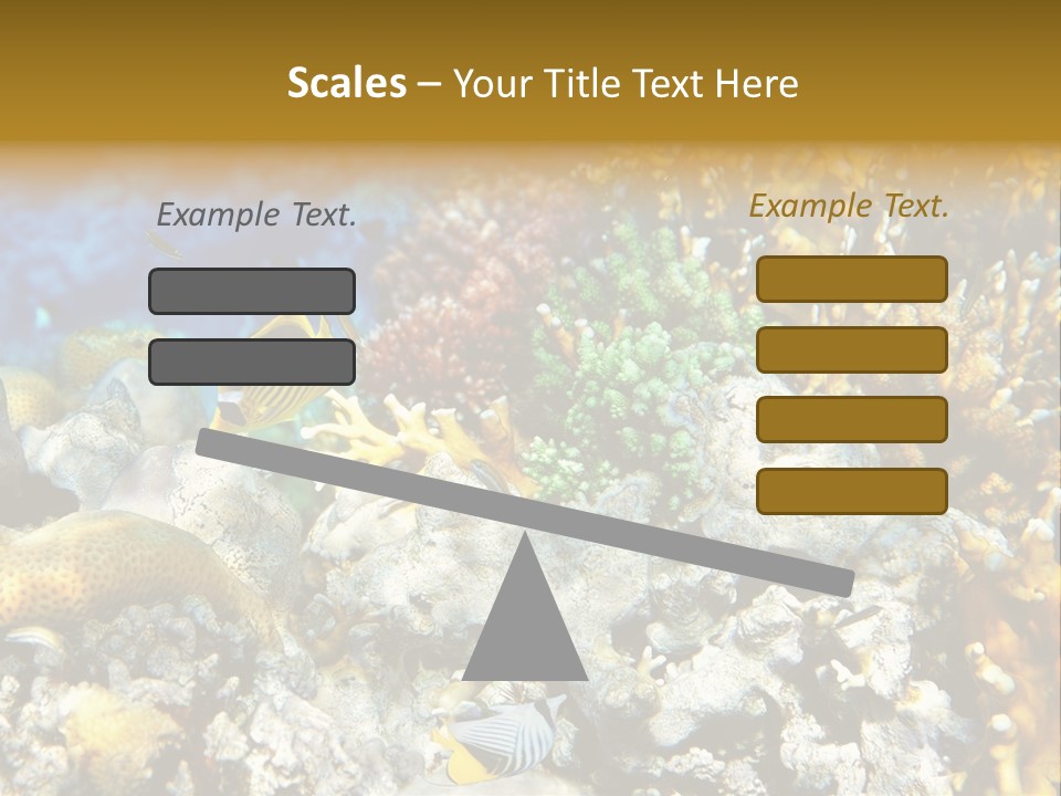 Under Scuba Brownish PowerPoint Template