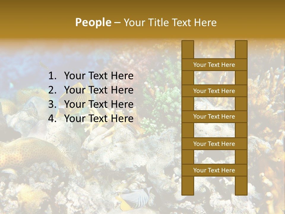 Under Scuba Brownish PowerPoint Template