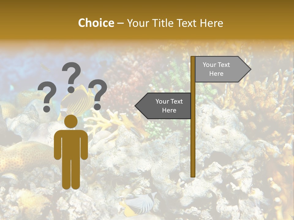 Under Scuba Brownish PowerPoint Template