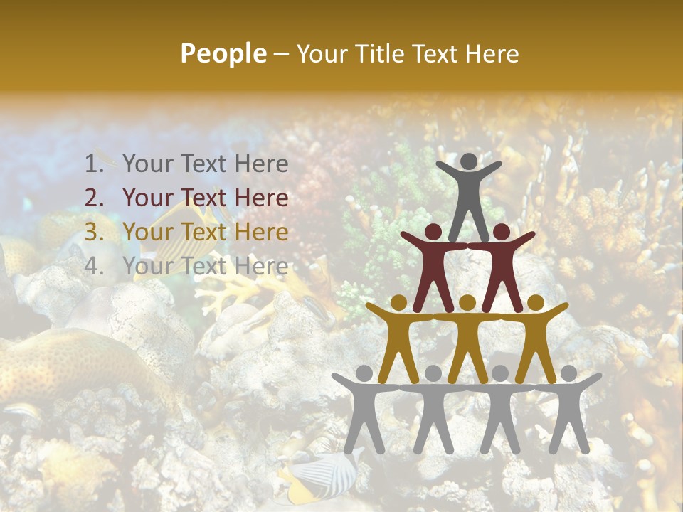 Under Scuba Brownish PowerPoint Template