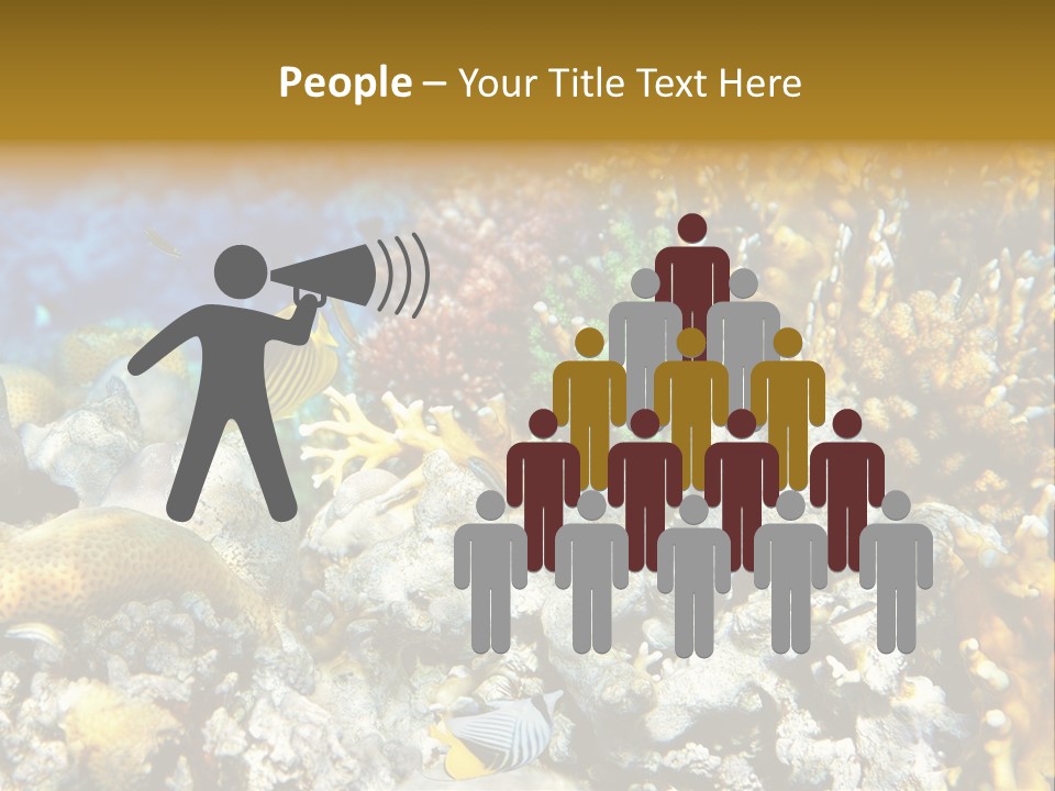 Under Scuba Brownish PowerPoint Template