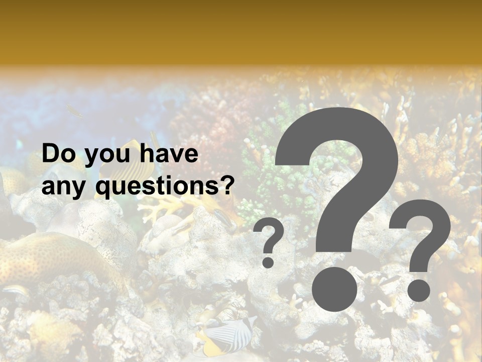 Under Scuba Brownish PowerPoint Template