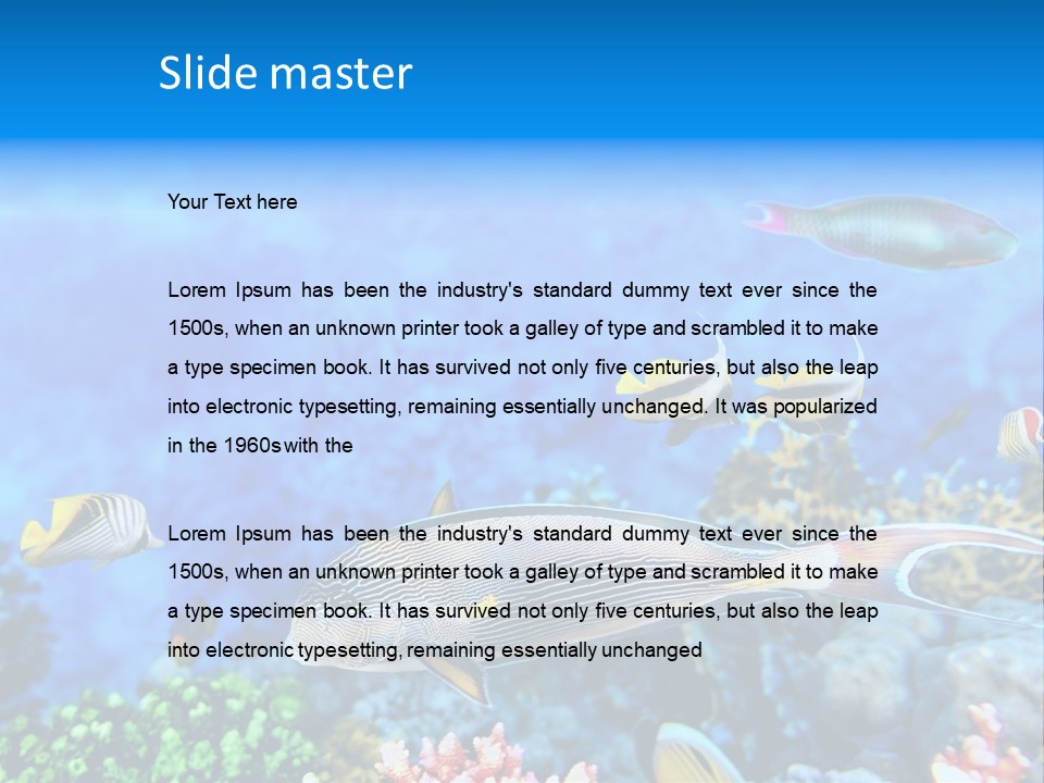 World Lagoon Colony PowerPoint Template