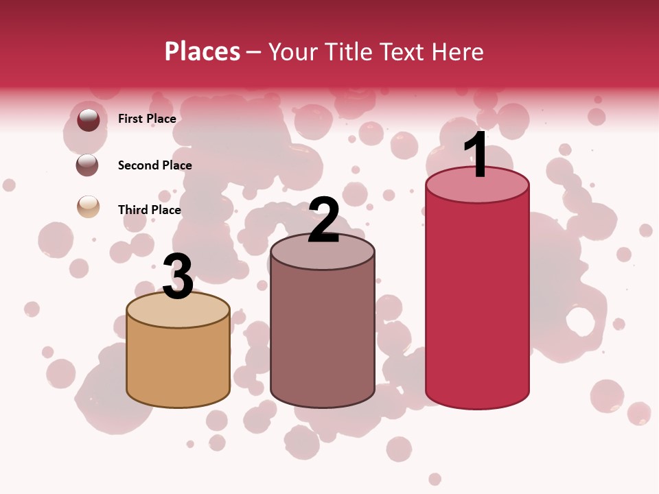 Red Gore Clipping Path PowerPoint Template