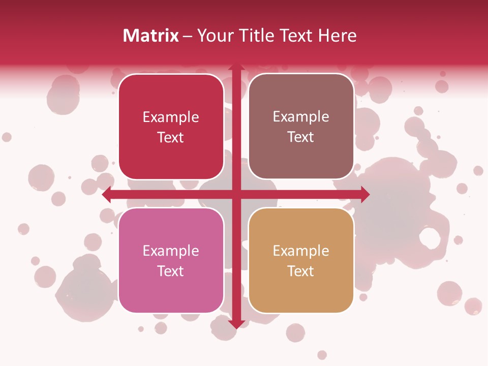 Red Gore Clipping Path PowerPoint Template