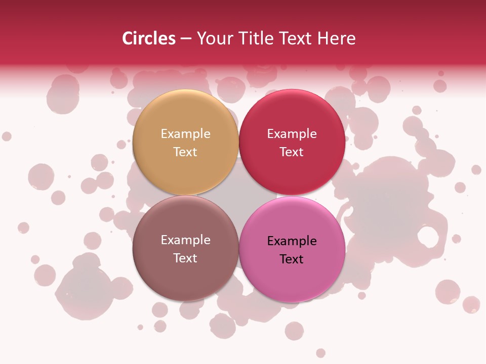 Red Gore Clipping Path PowerPoint Template