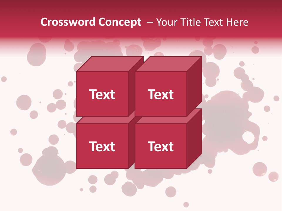 Red Gore Clipping Path PowerPoint Template