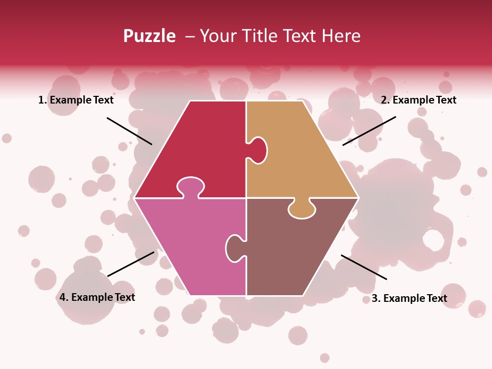 Red Gore Clipping Path PowerPoint Template