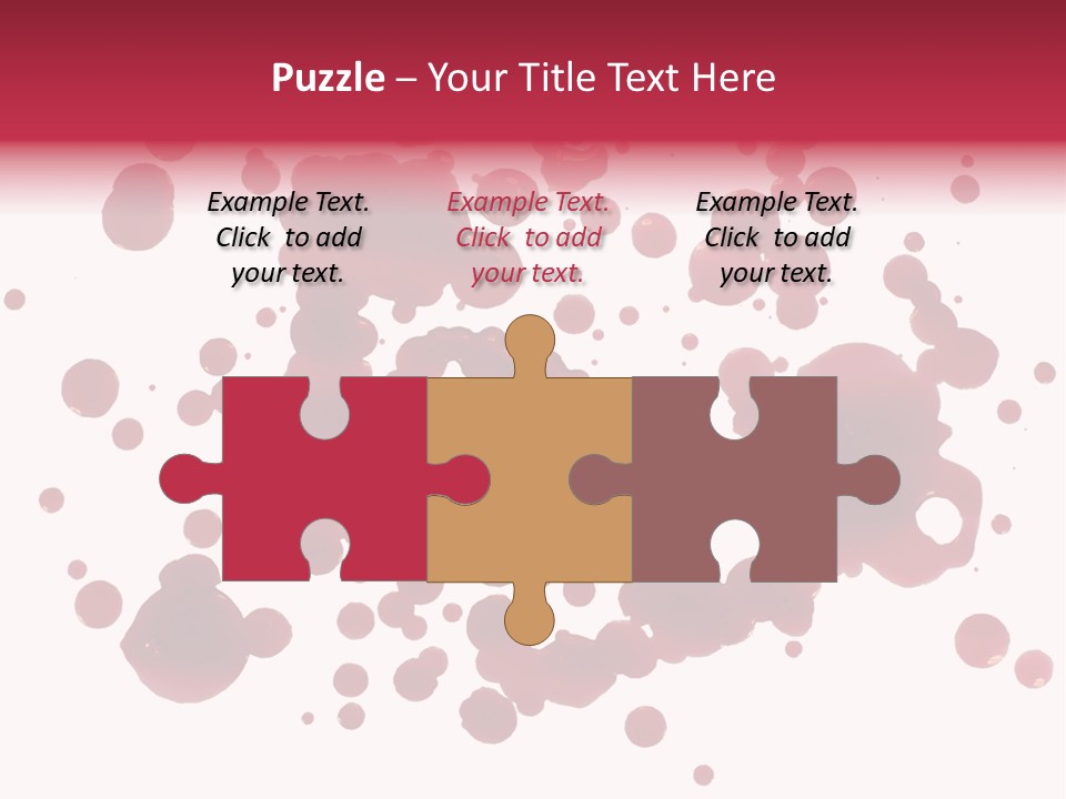 Red Gore Clipping Path PowerPoint Template