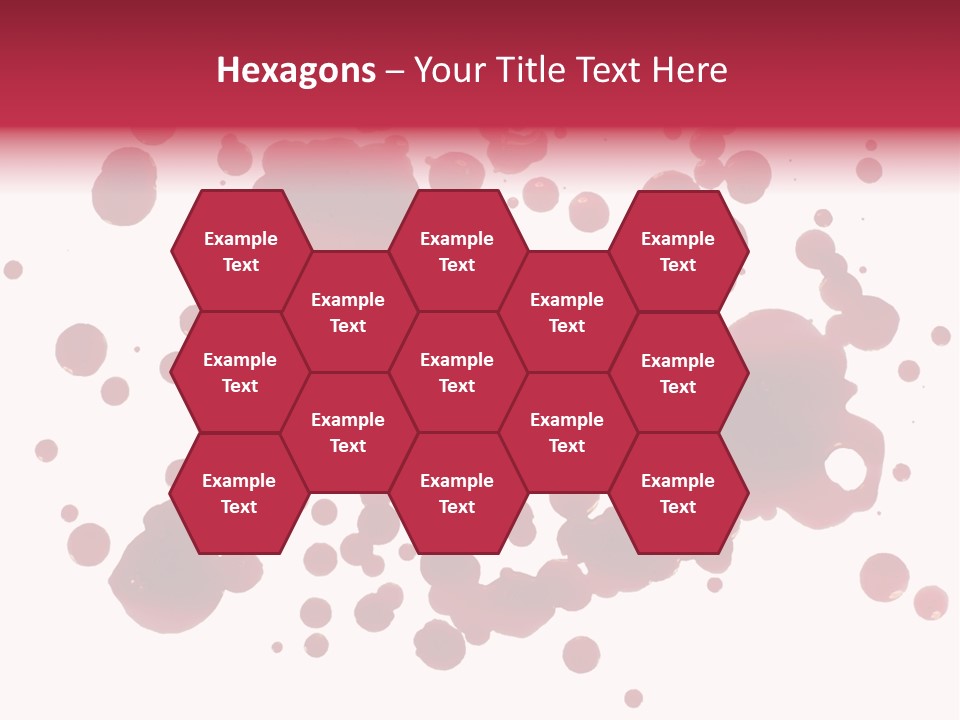 Red Gore Clipping Path PowerPoint Template