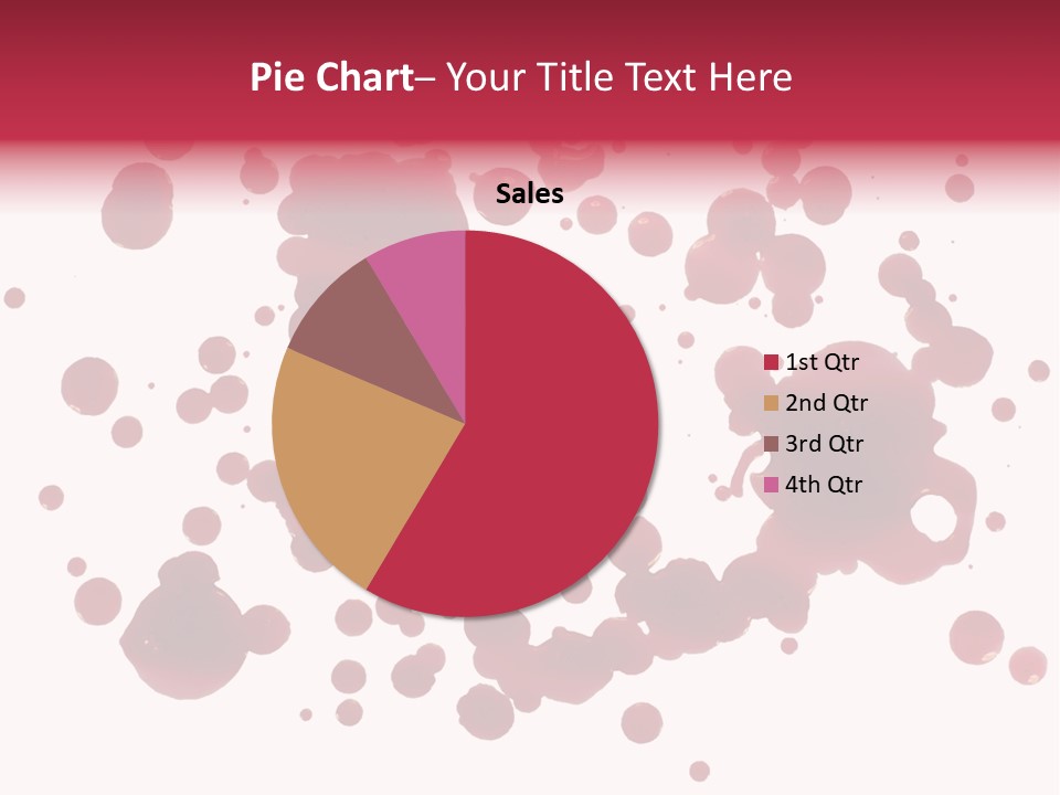 Red Gore Clipping Path PowerPoint Template