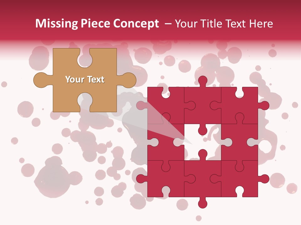 Red Gore Clipping Path PowerPoint Template