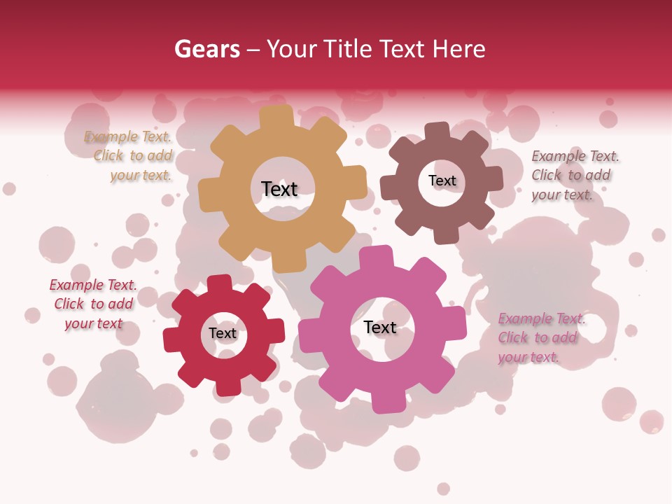 Red Gore Clipping Path PowerPoint Template