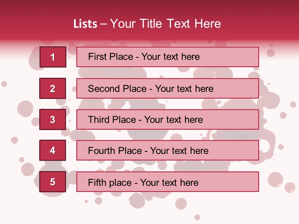 Red Gore Clipping Path PowerPoint Template