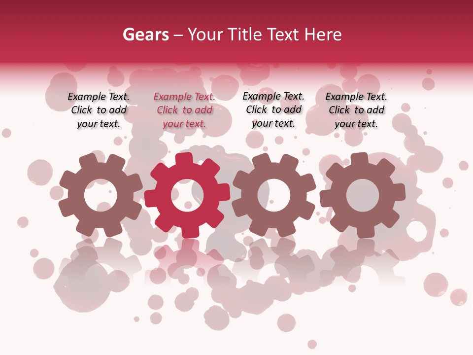 Red Gore Clipping Path PowerPoint Template