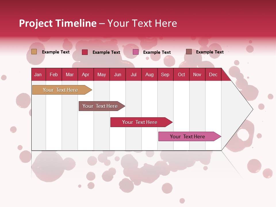 Red Gore Clipping Path PowerPoint Template