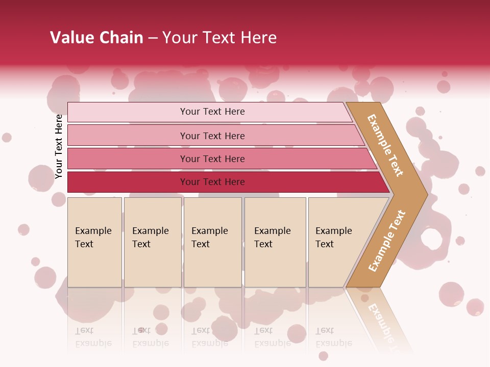 Red Gore Clipping Path PowerPoint Template