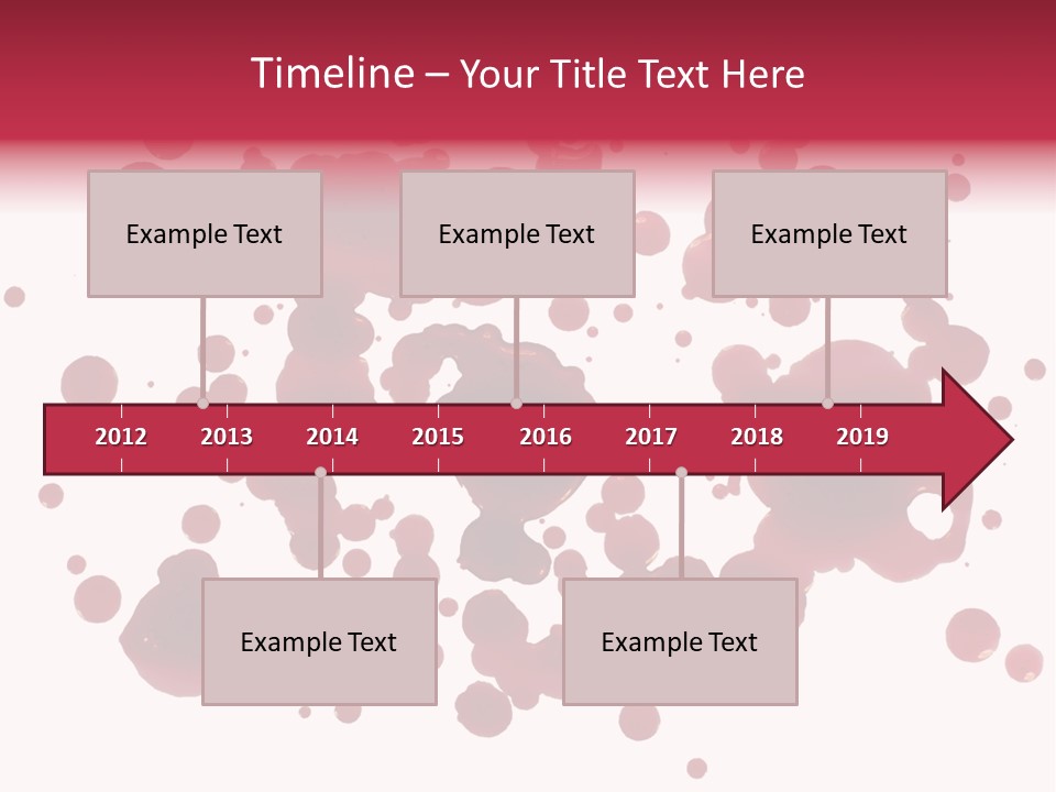 Red Gore Clipping Path PowerPoint Template