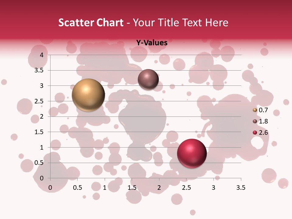 Red Gore Clipping Path PowerPoint Template