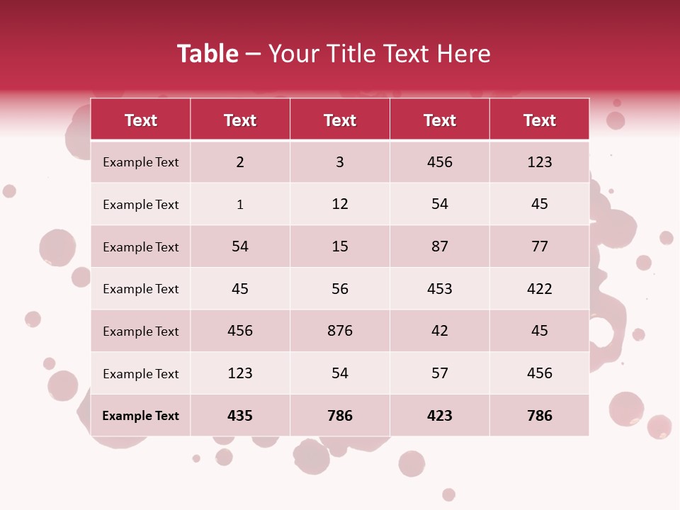 Red Gore Clipping Path PowerPoint Template