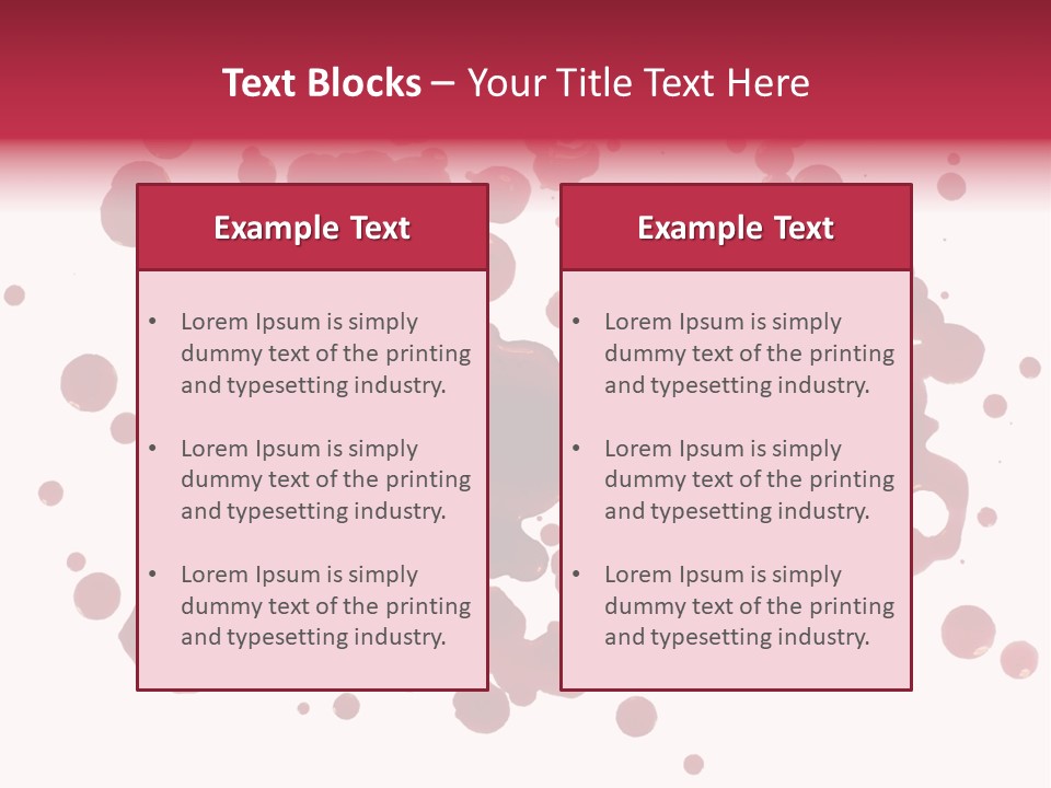 Red Gore Clipping Path PowerPoint Template