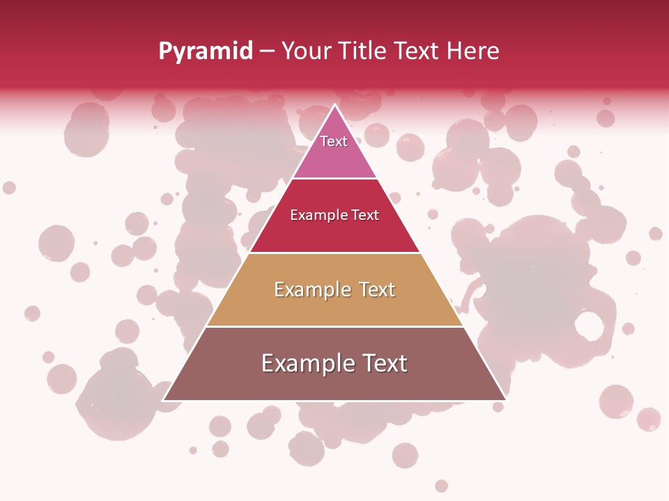 Red Gore Clipping Path PowerPoint Template